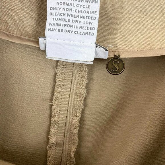 Soft Surroundings Pull On Chino Pants Women's Size 10 Tan High Rise Straight Leg - Picture 16 of 16